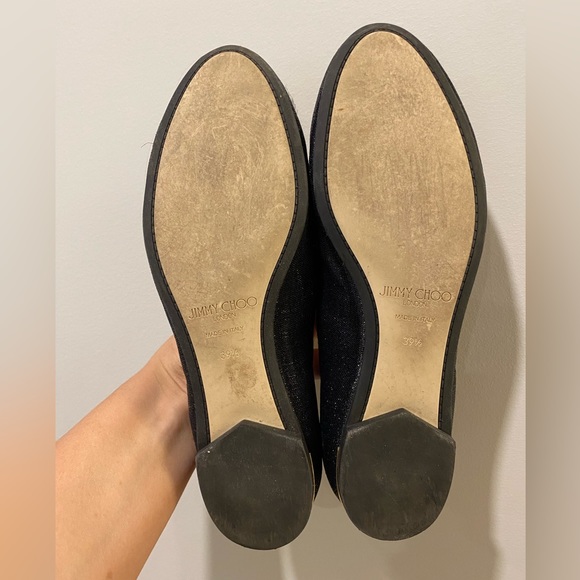 Black Jimmy Choo Flats size 39.5 - Picture 7 of 7